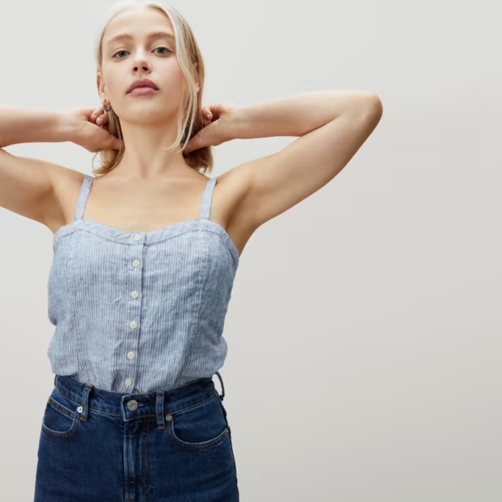 Everlane The Linen Picnic Top